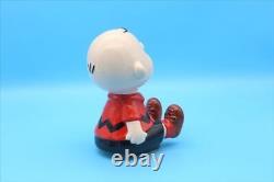Boîte à musique Charlie Brown Schmid des années 80, vintage, en céramique Snoopy PEANUTS 169740971