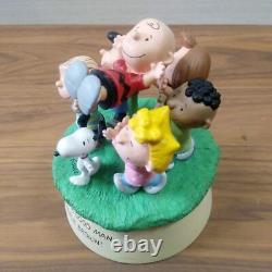 Boîte à musique Snoopy en fonte froide, figurine Charlie Brown torse levé Hallmark Agoodman