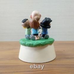 Boîte à musique Snoopy en fonte froide, figurine Charlie Brown torse levé Hallmark Agoodman