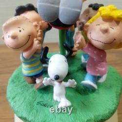 Boîte à musique Snoopy en fonte froide, figurine Charlie Brown torse levé Hallmark Agoodman