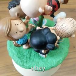 Boîte à musique Snoopy en fonte froide, figurine Charlie Brown torse levé Hallmark Agoodman