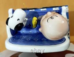 Boîte à musique en poterie Willitts Snoopy 40e anniversaire de Charlie Brown