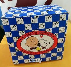 Boîte à musique en poterie Willitts Snoopy 40e anniversaire de Charlie Brown