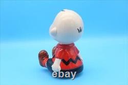 Boîte à musique vintage Schmid Charlie Brown des années 80 en céramique PEANUTS Snoopy 169740971