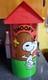 Boîte à Ordures En Métal Cheinco Snoopy Maison De Chien Vintage Charlie Brown, Vers 1970