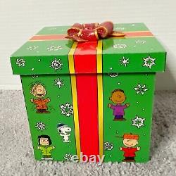 Boîte cadeau panoramique Joyeux Noël Charlie Brown de Danbury Mint, Très Rare.