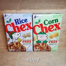 Boîte de Noël CHEX Mix Peanuts 2025 Snoopy Charlie Brown Ensemble de Céréales Neuf