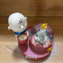 Boule à neige Snoopy et Charlie Brown PEANUTS figurine de collection Japon