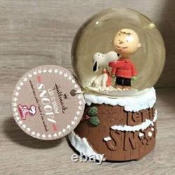 Boule à neige de Noël Hallmark Snoopy et Charlie Brown
