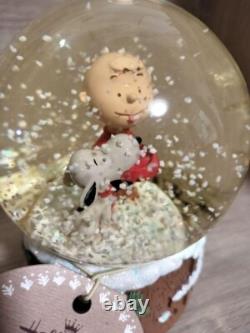 Boule à neige de Noël Hallmark Snoopy et Charlie Brown