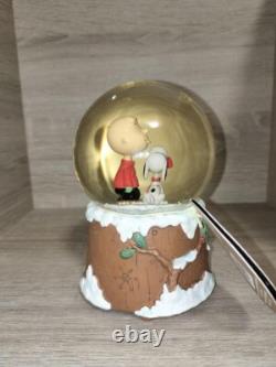 Boule à neige de Noël Hallmark Snoopy et Charlie Brown