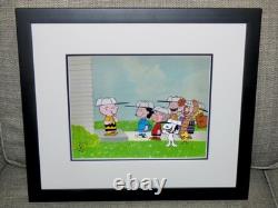 C'est le jour de l'arbre Charlie Brown 1976 Configuration de cellule de production originale Snoopy Peanuts