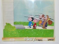 C'est le jour de l'arbre Charlie Brown 1976 Configuration de cellule de production originale Snoopy Peanuts C'est le jour de l'arbre Charlie Brown 1976 Configuration de cellule de production originale Snoopy Peanuts