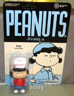 CHARLIE BROWN LUCY LINUS SCHROEDER SALLY SNOOPY RéAction Super7 Peanuts 3 Figure