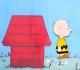 Charlie Brown Peanuts Charles Schulz Snoopy Cellule De Production Originale + Dessin