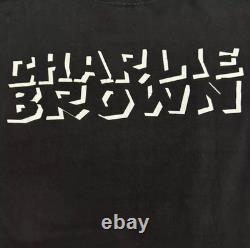 CHARLIE BROWN série vintage 90s XL ombre blackout peanuts snoopy dessin animé