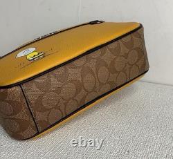 COACH × Peanuts C4026 Sac bandoulière Graham avec Charlie Brown Sac épaule Jaune