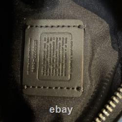 COACH Snoopy & Charlie Brown Pochette Imprimée Bleue Neuve Non Utilisée Sac à Main Compact