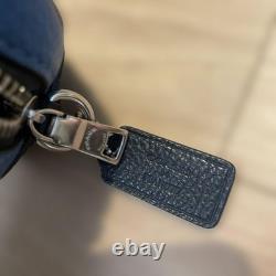 COACH Snoopy & Charlie Brown Pochette Imprimée Bleue Neuve Non Utilisée Sac à Main Compact