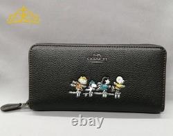 COACH x PEANUTS Portefeuille Zippy Snoopy Charlie Brown Lucy Woodstock