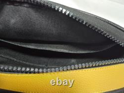 COACH x PEANUTS Snoopy Charlie Brown Sac à épaule Cuir Jaune C4026 Japon