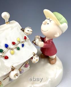 Cacahuètes Charlie Brown Lenox Snoopy's Christmas Celebration Boîte à musique Figurine 2006