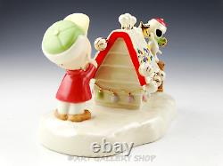 Cacahuètes Charlie Brown Lenox Snoopy's Christmas Celebration Boîte à musique Figurine 2006