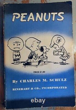 Cacahuètes Rinehart 1952 1ère éd. / Possible 1ère impr. Schulz, VG, R Colophon