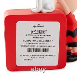 Calendrier perpétuel en figurine Charlie Brown et Snoopy Hallmark Neuf