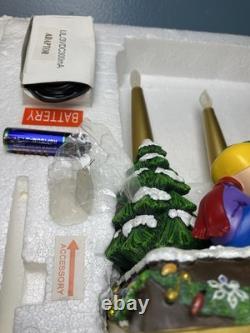 Candelabre de Noël Charlie Brown Peanuts de Danbury Mint en état de fonctionnement