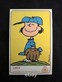 Carte de recrue Dolly Madison LUCY RC de 1970 Peanuts Charlie Brown Snoopy (Rare)