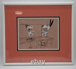 Cel d'animation vintage PEANUTS CHARLES SCHULZ Brosse à dents avec Charlie Brown