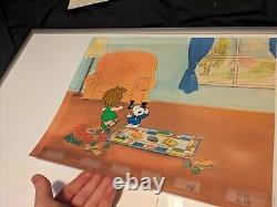 Cellule d'animation Peanuts - Art de Charles Schulz - Dessin animé Charlie Brown et Snoopy