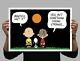 Charles Schultz Belle Affiche De Bande Dessinée Peanuts Snoopy Charlie Brown Rare