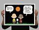 Charles Schultz Belle Affiche De Bande Dessinée Peanuts Poster Snoopy Charlie Brown Rare