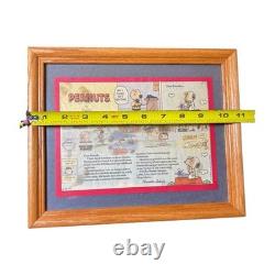 Charles Schulz Dernière Bande Dessinée Originale des Peanuts 13 Février 2000 Snoopy Charlie Brown