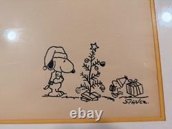 Charles Schulz Dessin de Noël de Charlie Brown
