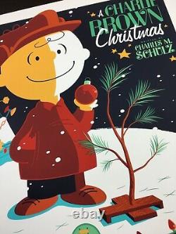Charlie Brown Christmas Whalen Signé Peanuts Snoopy LIM Edn Print! 185 $