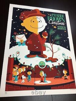 Charlie Brown Christmas Whalen Signé Peanuts Snoopy LIM Edn Print! 185 $