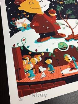 Charlie Brown Christmas Whalen Signé Peanuts Snoopy LIM Edn Print! 205 $