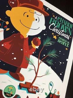 Charlie Brown Christmas Whalen Signé Peanuts Snoopy LIM Edn Print! 205 $