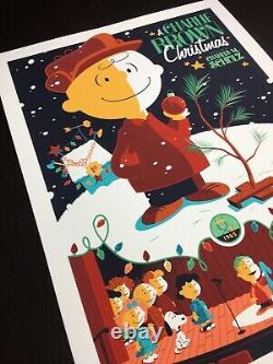 Charlie Brown Christmas Whalen Signé Peanuts Snoopy LIM Edn Print! 225 $
