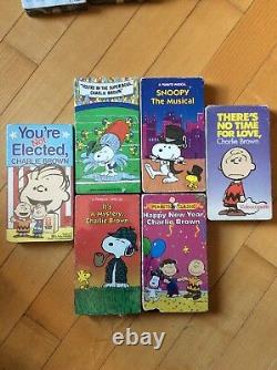Charlie Brown Et Snoopy Collection Vhs (lot Of 14 Vhs)