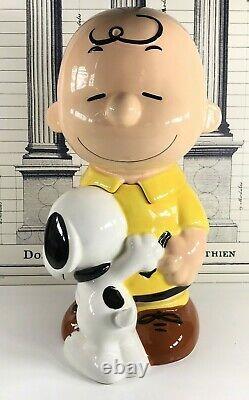 Charlie Brown Et Snoopy Cookie Jar Large Westland Peanuts #20716 Vintage