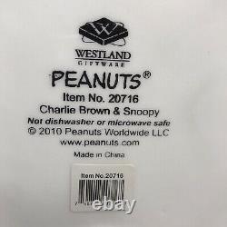Charlie Brown Et Snoopy Cookie Jar Large Westland Peanuts #20716 Vintage