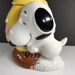 Charlie Brown Et Snoopy Cookie Jar Large Westland Peanuts #20716 Vintage