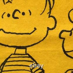 Charlie Brown Lucy bannière en feutre vintage Snoopy Peanuts