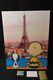 Charlie Brown Snoopy Paris Tour Eiffel Mort Nyc #2/100 Toile En Bois 30 X 40cm