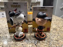Charlie Brown et Snoopy San Francisco Giants FOCO Peanuts Bighead Bobblehead MLB