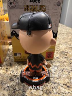 Charlie Brown et Snoopy San Francisco Giants FOCO Peanuts Bighead Bobblehead MLB
